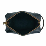 High Line Large Leather Toiletry Bag // Black