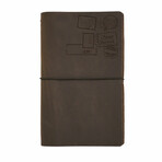 Globetrotter Leather Travel Journal // Dark Brown