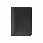 Leather Passport and Vax Card Holder // Black