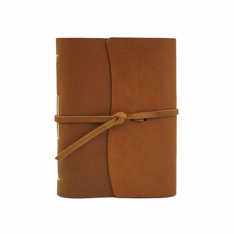 Medium Traveler Leather Journal // Saddle