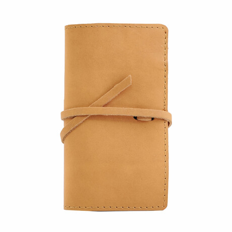 Sidekick Leather Travel Cord Organizer // Buckskin
