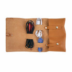 Sidekick Leather Travel Cord Organizer // Buckskin