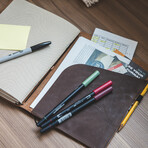 Medium Pro Expedition Leather Notebook // Dark Brown