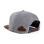 Port Macquarie Snapback Cap // Gray + Brown