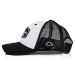 Razor Baseball Cap // White + Black