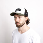 Razor Baseball Cap // Olive + Black