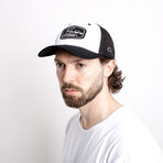 Razor Baseball Cap // White + Black