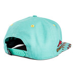 French Fries Snapback Cap // Teal