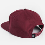 Oasis Snapback Cap // Maroon