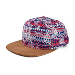 Aztec Quetzalcoatl Snapback Cap // Red