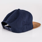 North Star Snapback Cap // Navy Blue