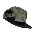 Rhea Snapback Cap // Green + Black