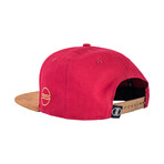 North Star Snapback Cap // Wine Red