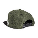 Rhea Snapback Cap // Green + Black