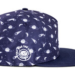 Space Odyssey Snapback Cap // Blue