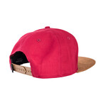 North Star Snapback Cap // Wine Red