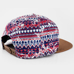 Aztec Quetzalcoatl Snapback Cap // Red