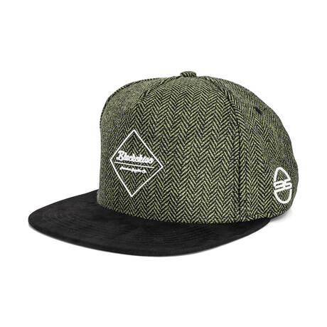 Rhea Snapback Cap // Green + Black