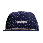 Anchor Harbor Snapback Cap // Blue