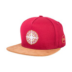 North Star Snapback Cap // Wine Red