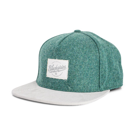 Halo Snapback Cap // Green