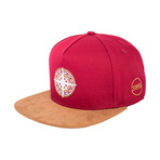 North Star Snapback Cap // Wine Red