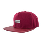 Vanguard Snapback Cap // Ruby