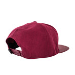 Vanguard Snapback Cap // Ruby