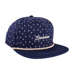 Anchor Harbor Snapback Cap // Blue