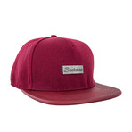 Vanguard Snapback Cap // Ruby