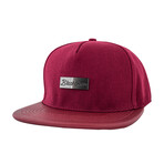 Vanguard Snapback Cap // Ruby