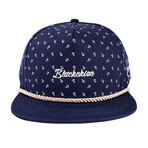 Anchor Harbor Snapback Cap // Blue