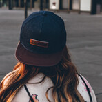 Aion Snapback Cap // Blue