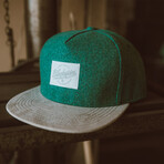 Halo Snapback Cap // Green