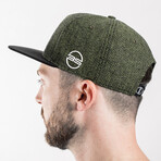 Rhea Snapback Cap // Green + Black