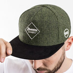 Rhea Snapback Cap // Green + Black