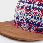 Aztec Quetzalcoatl Snapback Cap // Red