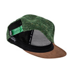 Obsidian Snapback Cap // Green + Brown