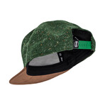 Obsidian Snapback Cap // Green + Brown