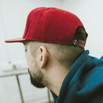 Vanguard Snapback Cap // Ruby