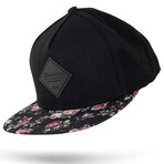 Black Beauty Vol. II Snapback Cap // Black + Floral