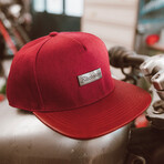 Vanguard Snapback Cap // Ruby