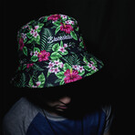 Oahu Bucket Hat // Black + Floral