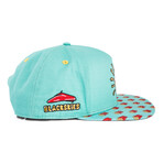 French Fries Snapback Cap // Teal