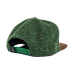 Obsidian Snapback Cap // Green + Brown