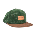 Obsidian Snapback Cap // Green + Brown