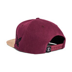 Port Said Snapback Cap // Maroon