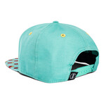 French Fries Snapback Cap // Teal