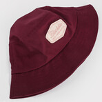 Oasis Bucket Hat // Maroon + Beige