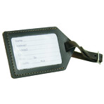 Leather Luggage Tag // Black